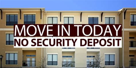 No deposit move in special - Keep in mind the lack of security deposit means you are responsible for damage when moving out. No application fees are also popular move-in specials, which will immediately put more money back in your pocket. Plano apartments are more likely to offer move-in specials during an off-season like winter when fewer people are moving.